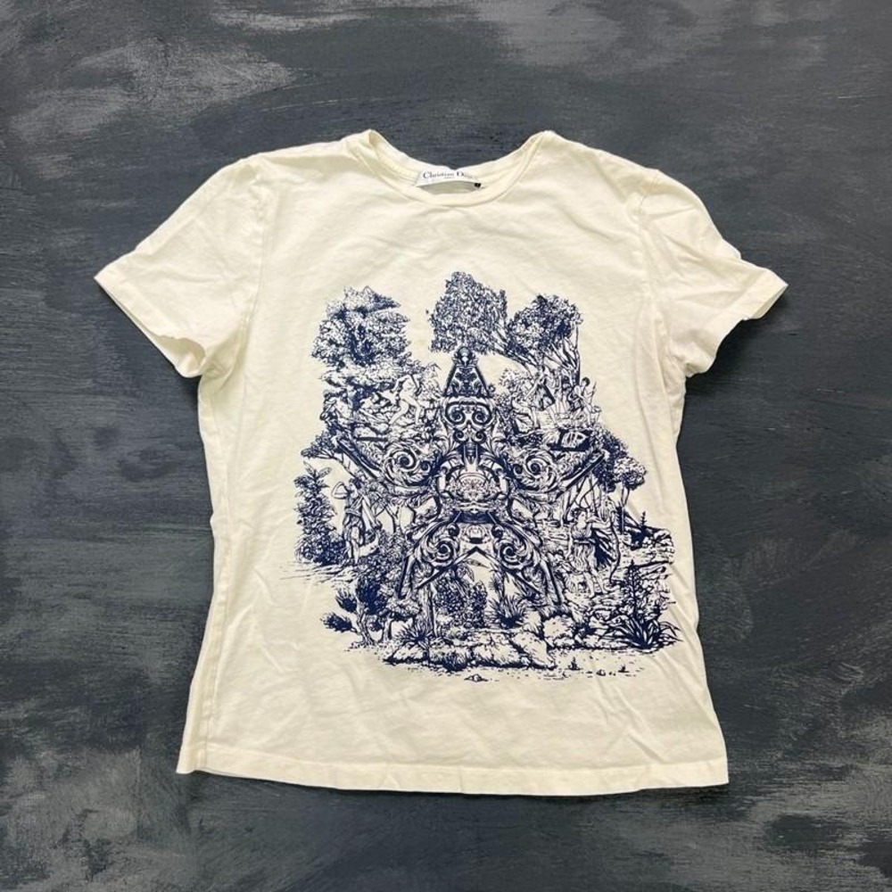 Christian Dior White Around The World Stella Shirt Women's Small White
